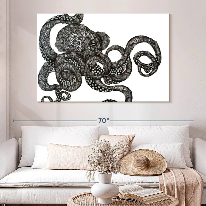 Brampt Barnacle Octopus, 34" H x 51" W