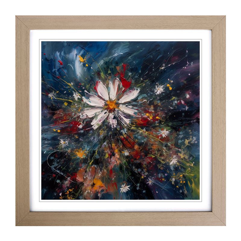Cosmos Expressionism No.3 - Framed Print, Oak