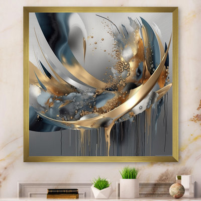 Abstract shapes and infinity lines  I - Abstract Shapes Wall Art Decor
