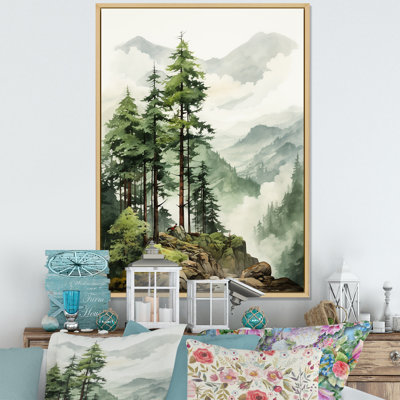 " Soft Grey Redwood Trees In Us Forest II "