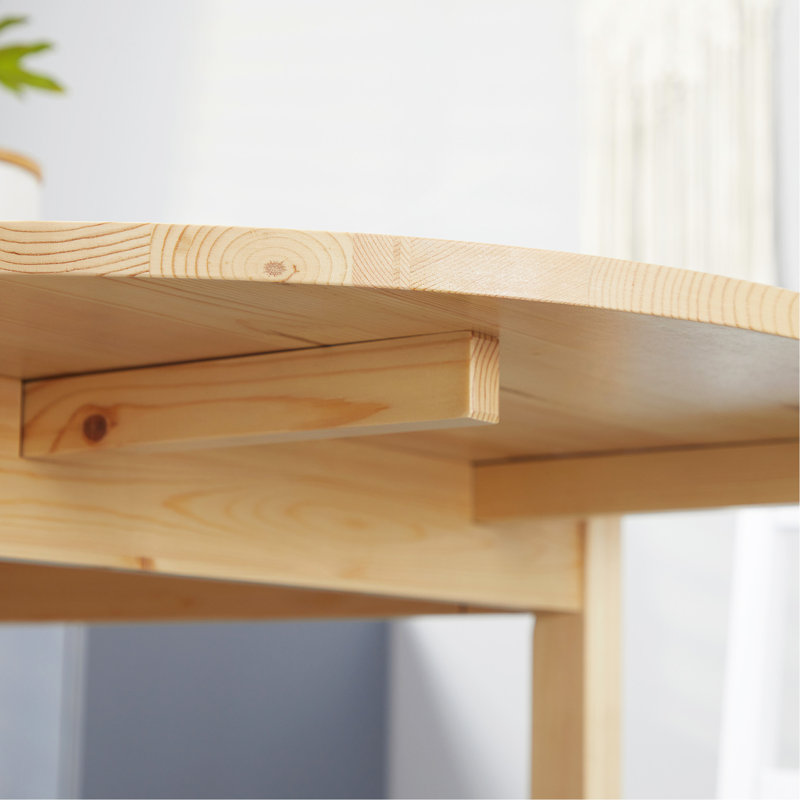 Table de cuisine en bois Jazzae, tables à abattants pour petits espaces, table de salle à manger pliante, Brun, Brun