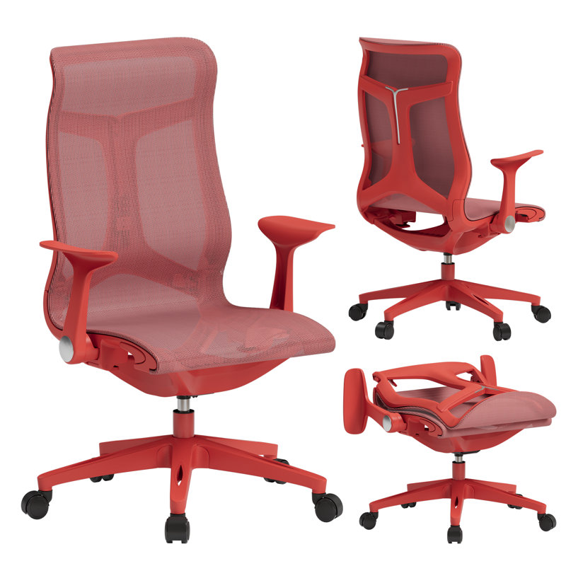 JooliH Office Chair, Red, Red