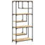 Emille 176cm H x 81cm W Steel Geometric Bookcase-1042499063