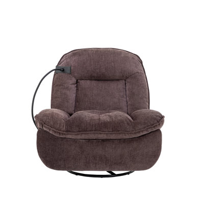 Betzabe Upholstered Swivel Power Recliner