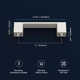 Heritage Designs 3 Inch (76.2 mm) Center to Center Multipack Bar/Handle Pull for Cabinets or Drawers