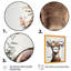«Cute Baby Deer with Floral Crown II», reproduction de photo sur toile-470275696-470275698