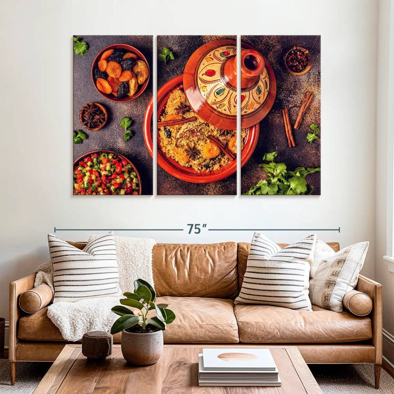 Yarlin Traditional Moroccan Tajine, 42" H x 65" W