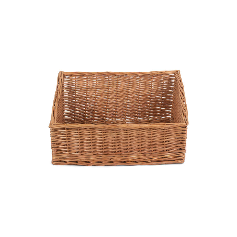 Wicker Sloped-Sided Display Basket, 25cm H x 50cm W x 38.5cm D