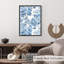 Motif floral de fleurs bleues III-1403690307