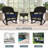 Starner 2 - Person Patio Conversation Set with Cushions-248589690-248589695