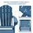 Hdpe Folding Adirondack Chair With Ottoman-2017812409