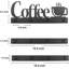 Support mural pour tasse à café, porte-tasse à café fixé au mur avec 12 crochets robustes et enseigne de café en métal, décoration de support de tasse à thé antirouille pour bar à café, cuisine, bureau
