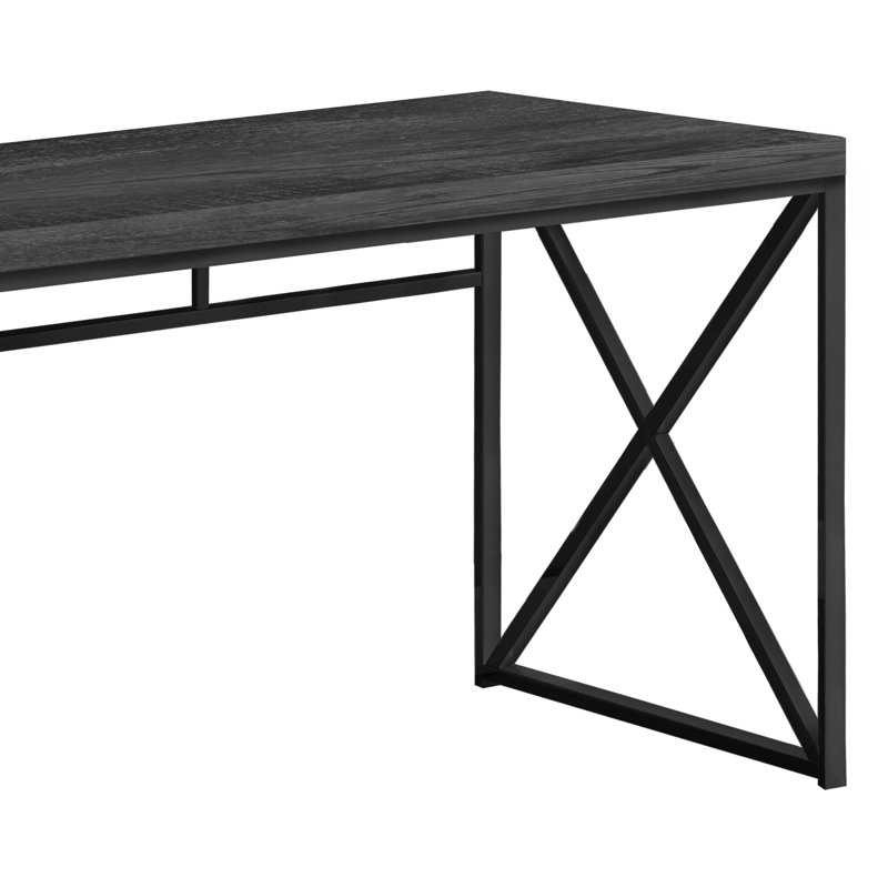 Bureau Jaylein, Gris foncé / Noir