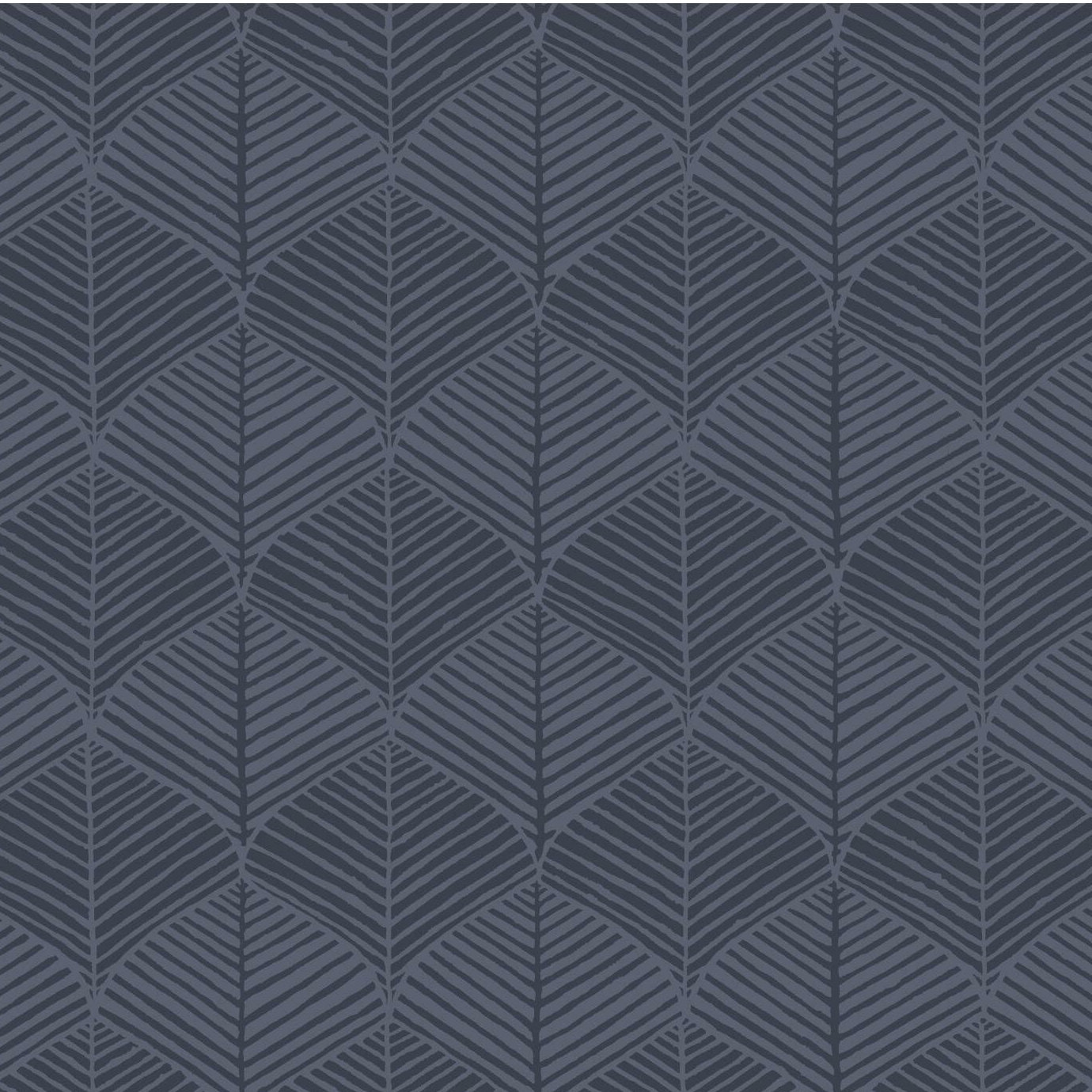 Biella Modern Floral Wallpaper, Navy