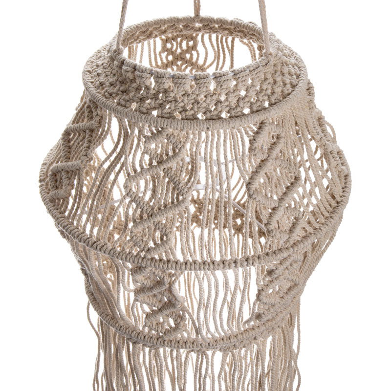 37'' H x 11.5'' W Cotton Novelty Pendant Shade