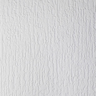 Anaglypta Royal Oak Textured Paintable White Wallpaper Thick Vinyl Plain Emboss