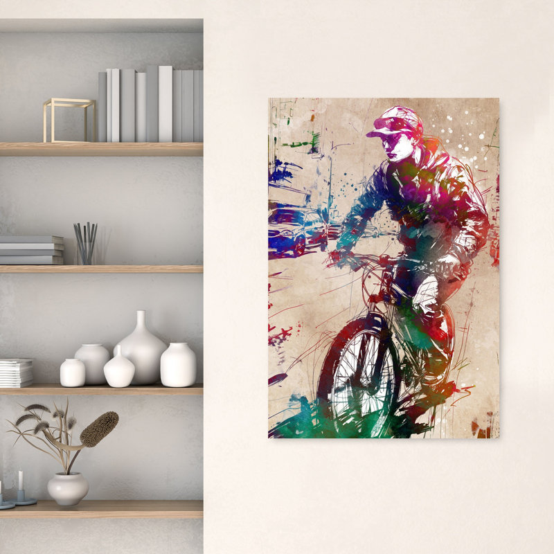 Art urbain dynamique, architecture urbaine dynamique, 48" H x 32" W