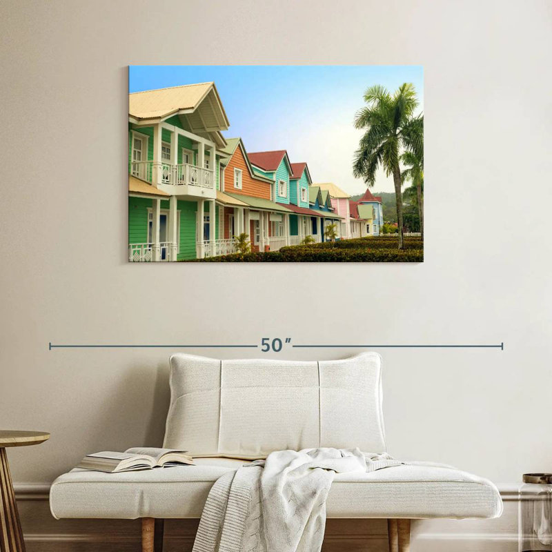 Caraïbes, maisons tropicales, H 26 po x l 39 po