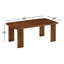 Table basse rectangulaire en bois massif Hepza-1243072326