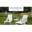 Lakeside POLYWOOD Nautical Chaise with Arms & Wheels-9706119