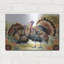  «Elegant Thanksgiving Turquie pair» par Nicole DeCamp, art mural en métal, 16 po x 12 po-775953532