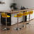 Ginko Modern Adjustable Bar Stools, Swivel Counter Stools with Upholstered Seat, Backrest, Footrest and Metal Frame for Kitchen and Home Bar -879564328-898201623-935555700