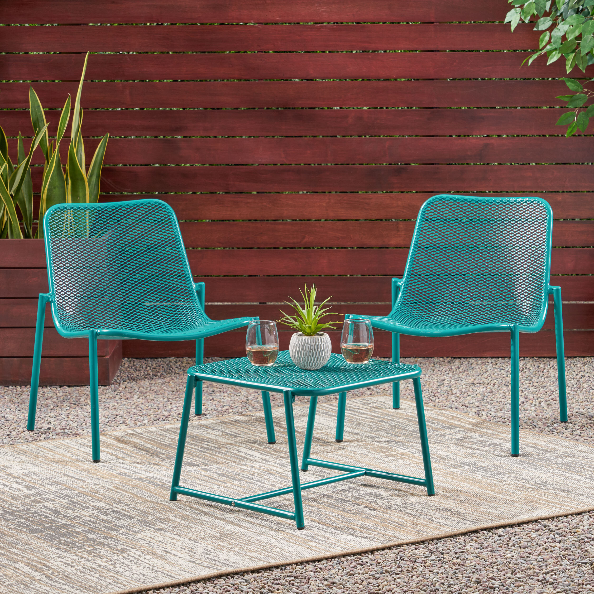 Hashtag Home Akers 2 - Person Outdoor Seating Group & Reviews | Wayfair