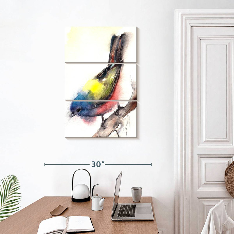 Brampt Bunting Bird, 32" H x 20" W