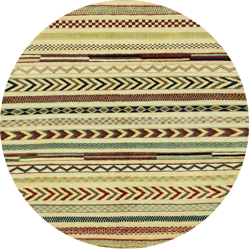 Tapis abstrait moderne 2196, Rond 7 pi