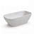 67 inch Matte White Solid Surface Deep Soaking Bathtub with Slip Resistant Contour