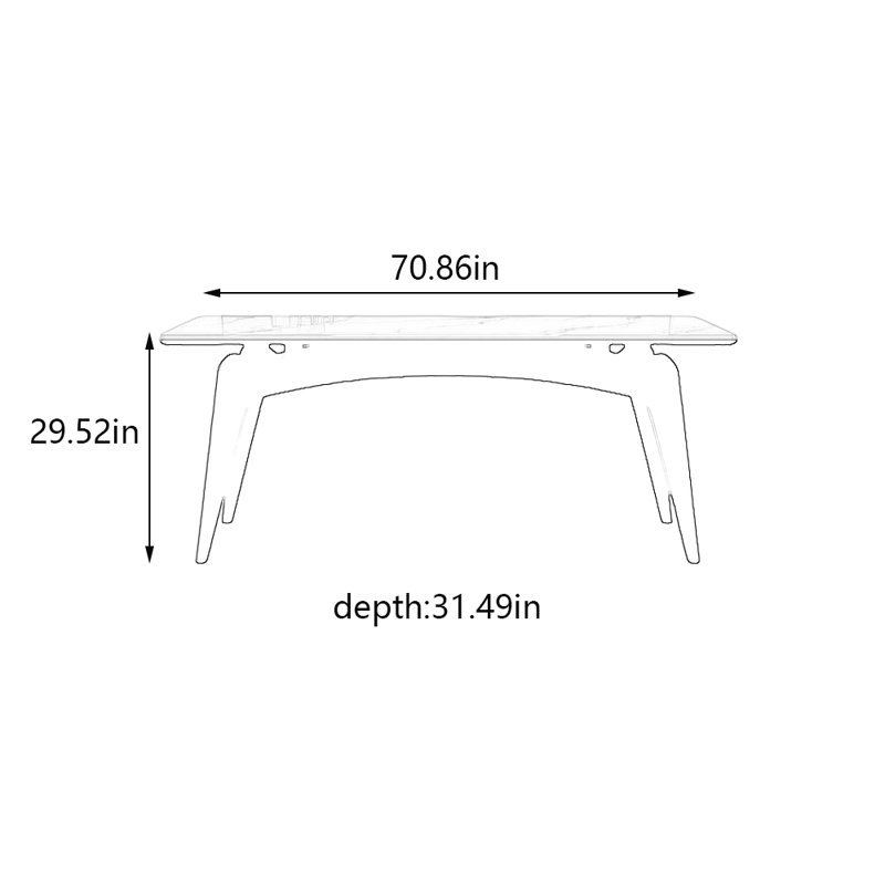 Fanon, H 29,52 po x L 70,86 po x l 31,49 po