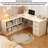 Solid Wood L-shaped Desk-1209860821