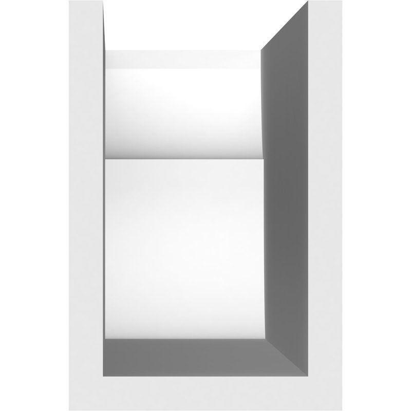 Queue de chevron en PVC de qualité architecturale standard l 4 po x H 6 po x L 42 po, H 6 po x L 4 po x P 42 po