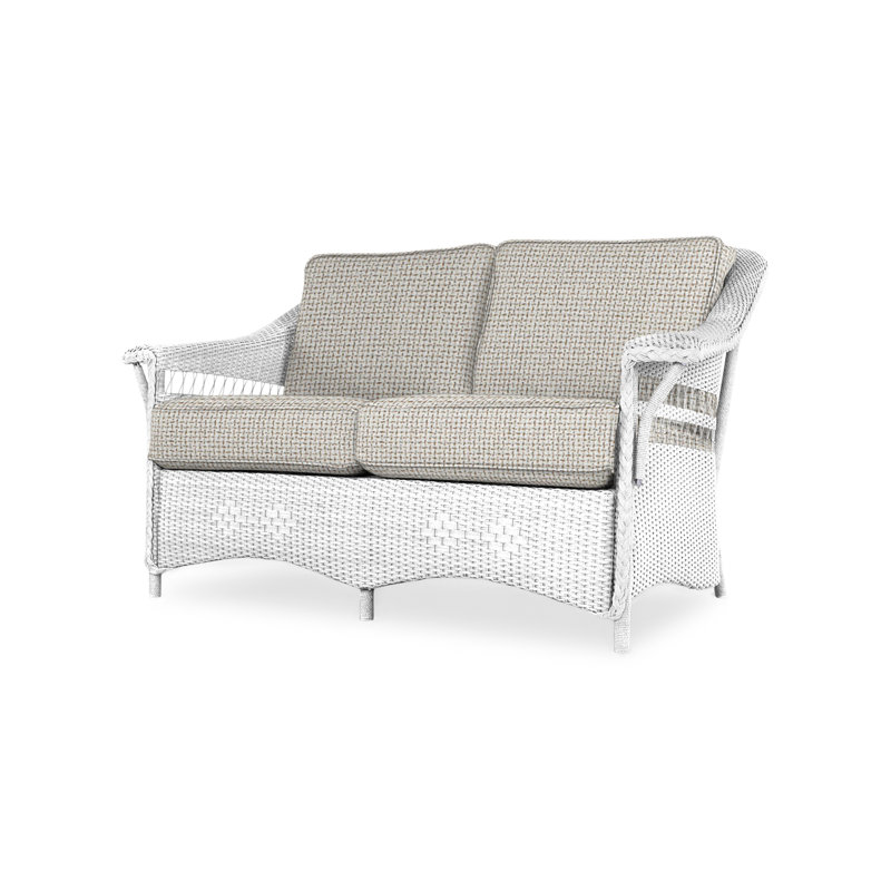 Nantucket Outdoor 2 - Seat, White, Sandberg Navy