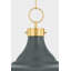 Painted No. 1 Pendant in Polished Nickel and Soft French Blue by Mark D. Sikes-1308434690-1308434702