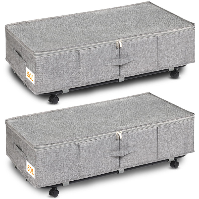 Rebrilliant Fabric Underbed Storage, Grey