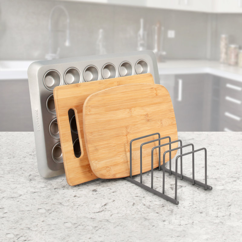 Diviseur pour ustensiles de cuisine Callen, Gris industriel