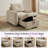 40.94'' Upholstered Pull-Out Accent Chair, Convertible Sleeper Chair-430605720