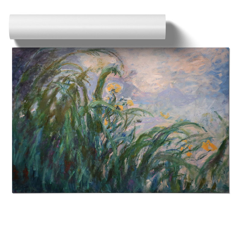 The Yellow Irises by Claude Monet - Frameless Print, 30cm H x 42cm W x 0.1cm D