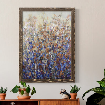 Fall Wildflowers I, toile encadrée de qualité supérieure - prête à être accrochée