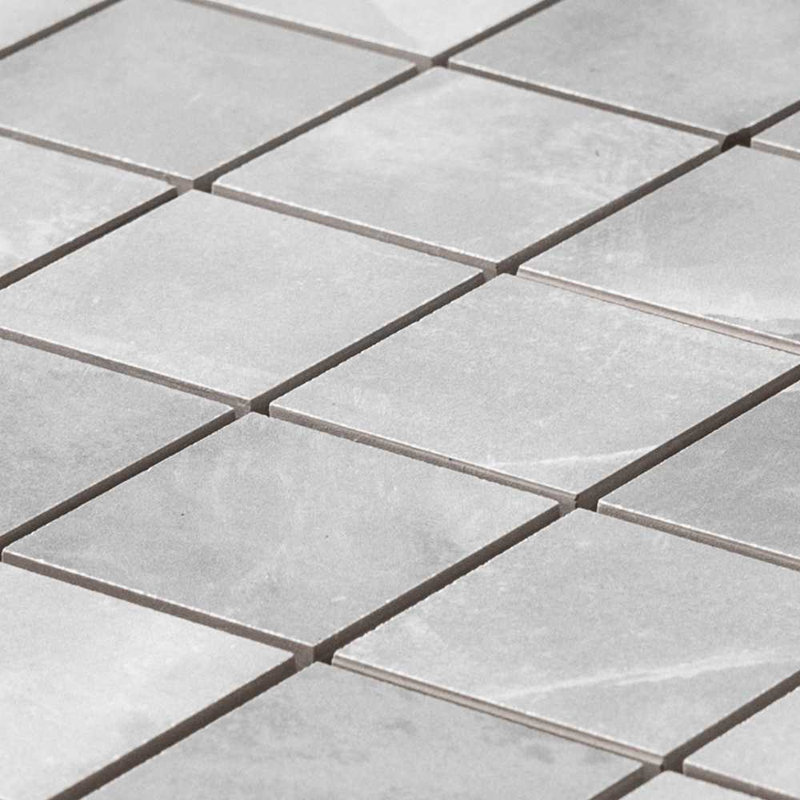 12" x 12" Porcelain Grid Wall & Floor Tile, Gray