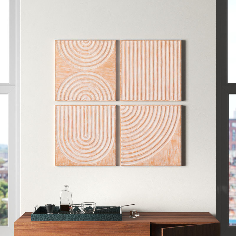 Modern Abstract Wall Decor on Metal
