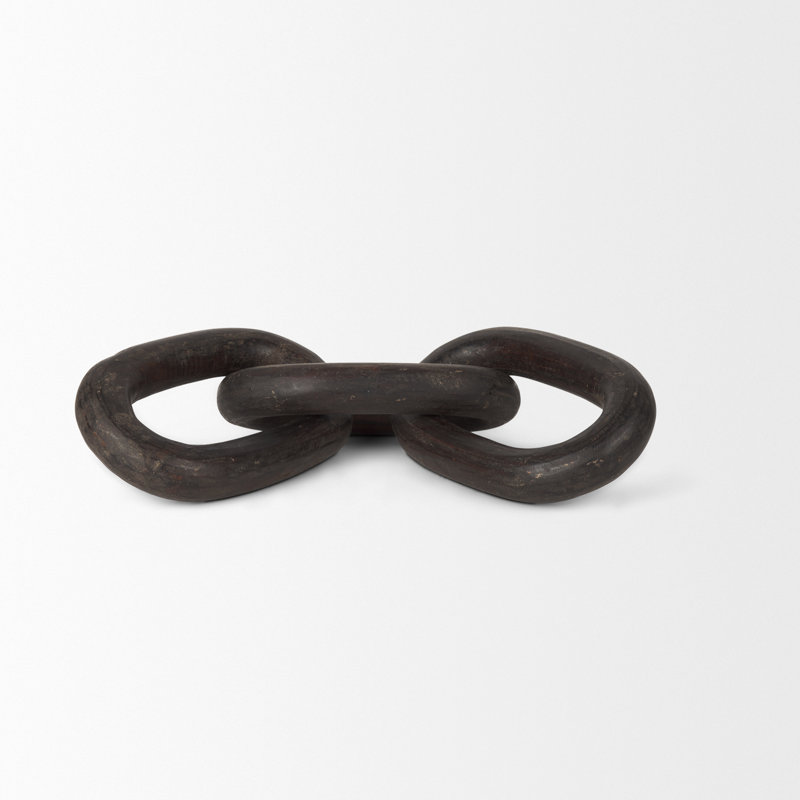 Artemi Large Wood Chain Link, Black