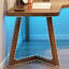 Brown L-Shaped Solid Wood writing desk
