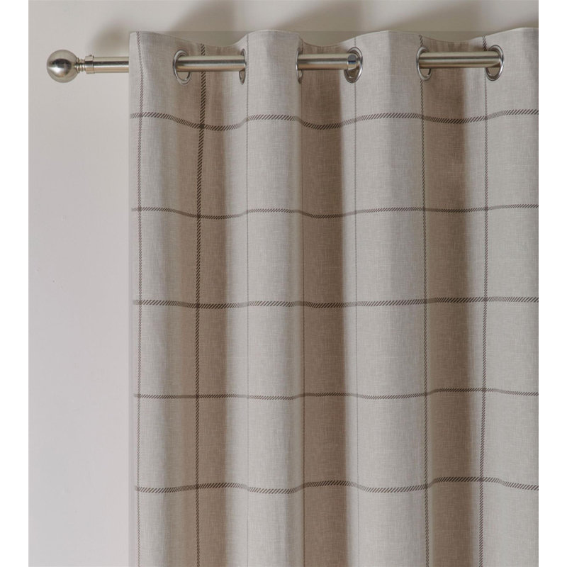 Room Darkening Curtain Panel Pair, 168 W x 183 D cm, Natural