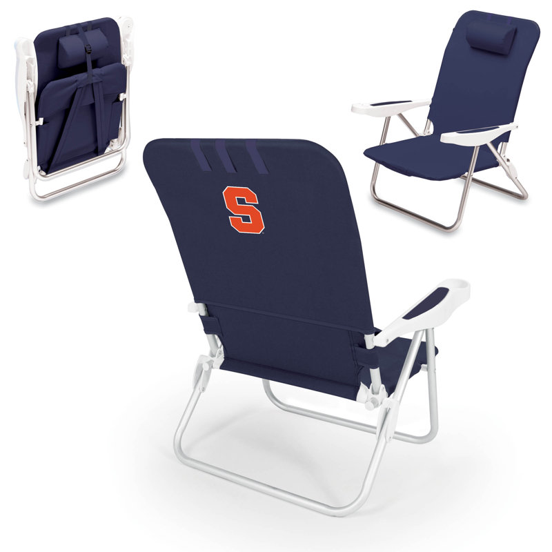 Chaise de plage inclinable monaco NCAA, Bleu, Syracuse