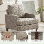 Fauteuil Clancy avec pieds en bois massif-129459924