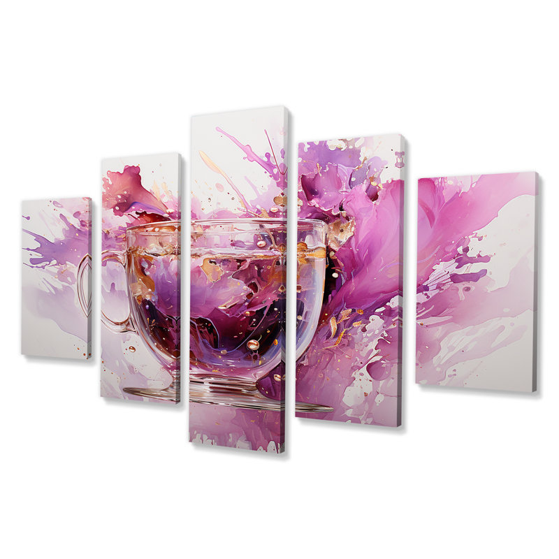 Vibrant mauve éclaboussures de vin