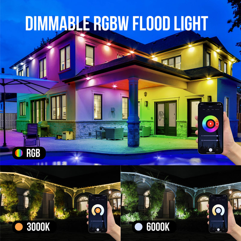 Steel Plug-in Integrated LED Metal Flood Light Pack