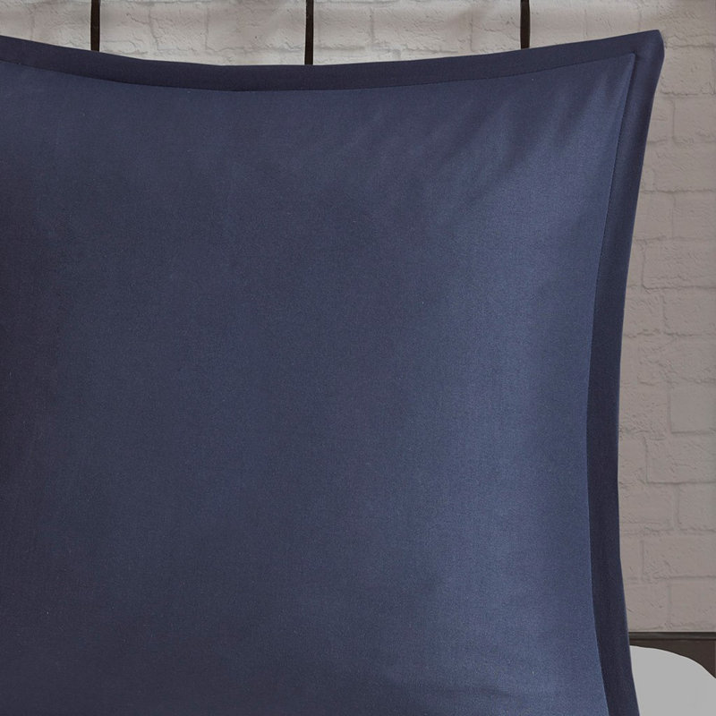 Ensemble d'édredon imprimé 7 pièces avec jeté bleu, Édredon double / grand + 6 pièces supplémentair